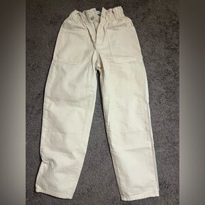 White zara pants